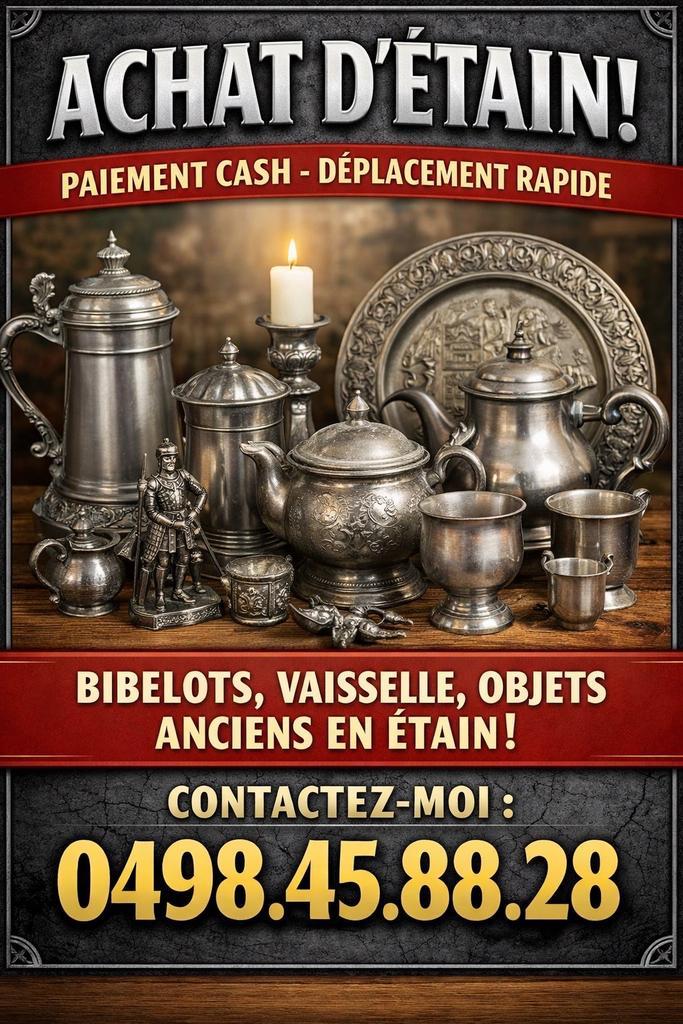 Étain, Antiquités & Art, Antiquités | Étain, Enlèvement