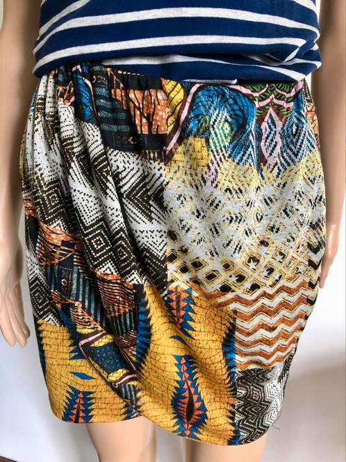 Speciale rok met prachtige etnische print (maat S/M), Kleding | Dames, Rokken, Gedragen, Maat 36 (S), Overige kleuren, Boven de knie