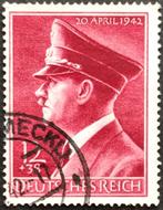 Deutsches Reich: 53ste verjaardag A.Hitler 1942, Overige periodes, Ophalen of Verzenden, Gestempeld