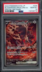 Bloodmoon Ursaluna ex [SAR] PSA 10 - Terastal Festival ex, Ophalen of Verzenden, Zo goed als nieuw, Losse kaart