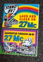 Vintage stickers CB 27MC toestel, Ophalen of Verzenden, Zo goed als nieuw, Merk