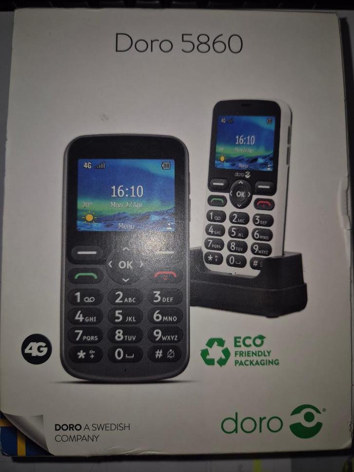 Doro 5860 4G-telefoon - ideaal voor senioren - nieuw!, Telecommunicatie, Mobiele telefoons | Overige merken, Nieuw, Zonder abonnement