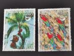 Bolivie 2004 - arbres, palmier dattier, oiseaux, perroquets, Timbres & Monnaies, Timbres | Amérique, Affranchi, Amérique du Sud