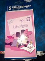 5 uitnodigingen Disney nog ingepakt, Verzamelen, Ophalen of Verzenden, Mickey Mouse, Nieuw, Papier, Kaart of Schrift