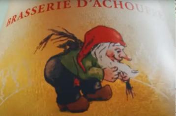 Reclamebord vintage La Chouffe (schuim) - mancave poolhouse beschikbaar voor biedingen