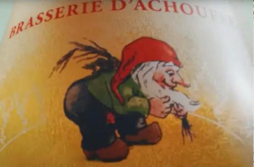 Reclamebord vintage La Chouffe (schuim) - mancave poolhouse, Verzamelen, Merken en Reclamevoorwerpen, Zo goed als nieuw, Reclamebord