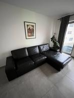 3 zitsbank - leder zetel, Huis en Inrichting, Zetels | Zetels, Ophalen, Hoekbank, Driepersoons, Leer