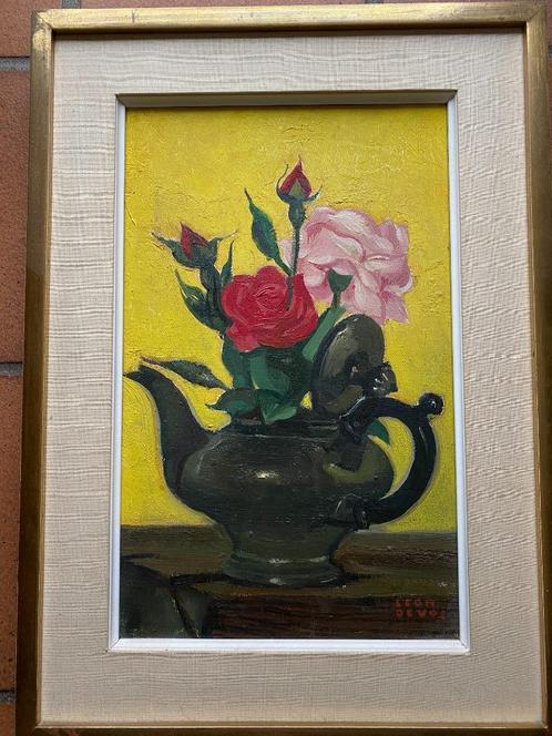 Nature morte de Léon Devos, Antiek en Kunst, Kunst | Schilderijen | Klassiek, Ophalen
