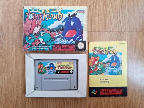 Yoshi's Island complete in box (CIB) voor de SNES, Games en Spelcomputers, Games | Nintendo Super NES, Zo goed als nieuw, Platform