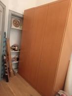 garde-robe mélaminé bois - L150 H223 P57cm, Maison & Meubles, Avec espace de penderie, 150 à 200 cm, Enlèvement, Utilisé