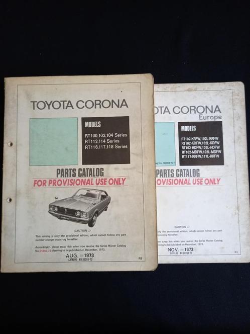 Manuel de pièces Toyota Corona, Autos : Divers, Modes d'emploi & Notices d'utilisation, Enlèvement ou Envoi