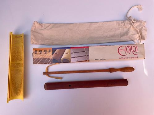 Choroi fluit pentatonisch, Muziek en Instrumenten, Blaasinstrumenten | Blokfluiten, Zo goed als nieuw, Overige typen, Met koffer, hoes of etui