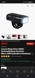 ‍️ Krachtige fietsverlichting 1800 lumen | Lezyne, Fietsen en Brommers, Fietsaccessoires | Fietsverlichting, Ophalen, Oplaadbaar