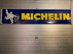 Emaille reclamebord MICHELIN uit 1966, Ophalen, Gebruikt, Reclamebord