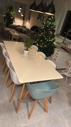 Tafel met 6+1 stoelen 200x90cm, Tuin en Terras, Tuinsets en Loungesets, Ophalen of Verzenden, Zo goed als nieuw