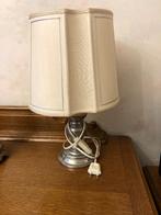Tafellamp met metalen (inox/tin) voet, Minder dan 50 cm, Metaal, Zo goed als nieuw, Ophalen