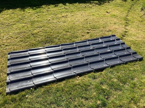Metalen dakbedekking imitatie tegels Brico Tuil Robs, Doe-het-zelf en Bouw, Dakpannen en Dakbedekking, Nieuw, Dakpannen, Metaal