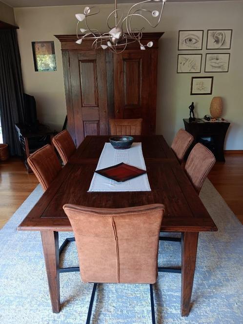 Zeer mooie tafel uitschuifbaar, Huis en Inrichting, Tafels | Eettafels, Zo goed als nieuw, 50 tot 100 cm, 200 cm of meer, Vijf personen of meer