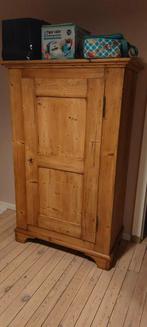 Grenen kast met deur, Huis en Inrichting, Ophalen, Met hangruimte, 50 tot 100 cm, 50 tot 75 cm