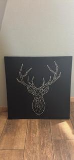 PJÄTTERYD foto Zilver hert 56x56 cm, Huis en Inrichting, Ophalen, 50 tot 75 cm, Overige typen, Zo goed als nieuw