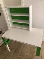 Bureau IKEA blanc et vert, Maison & Meubles, Réglable en hauteur, Utilisé, Bureau