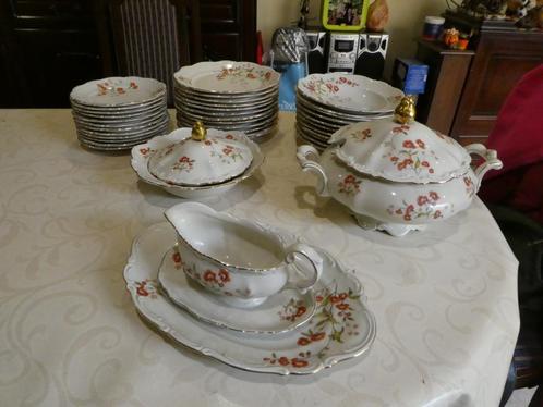 antiek eetservies porcelein mitterteich., Antiek en Kunst, Antiek | Servies los, Ophalen