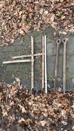 Gesmede muurankers 80/50cm en 2 trekkers zonder buitenstaaf, Ophalen, Zo goed als nieuw