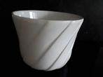 Witte cache-pot in porselein (1 + 1 gratis), Jardin & Terrasse, Autres matériaux, Rond, Enlèvement, Utilisé