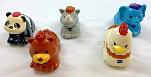 Vtech Zoef Zoef Dieren set Panda Kip Beer Olifant Neushoorn, Kinderen en Baby's, Speelgoed | Vtech, Zo goed als nieuw, Verzenden