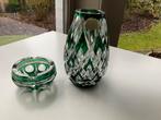 Val Saint Lambert vaas en asbak, Antiek en Kunst, Ophalen of Verzenden