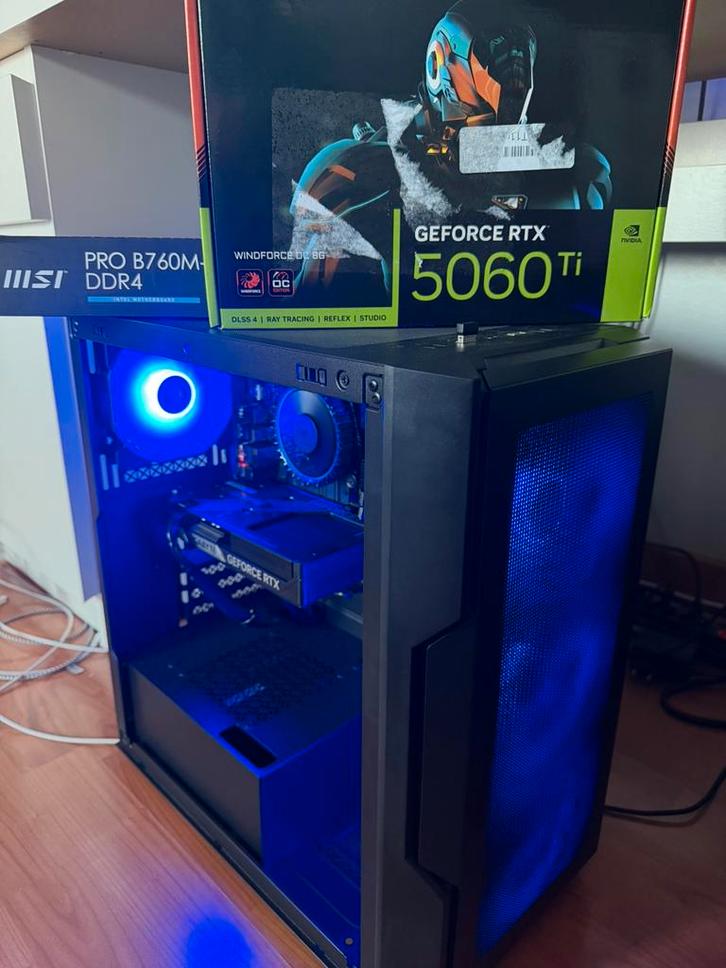 Pc gamer Rtx 5060ti, Informatique & Logiciels, Ordinateurs de bureau, Comme neuf, SSD, Gaming, Enlèvement