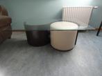 table de salon avec 1 pouff, Ophalen