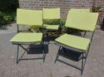 Tuinset / tuinstoelen 4 stuks incl. kussens, Ophalen, Gebruikt, Tuinset