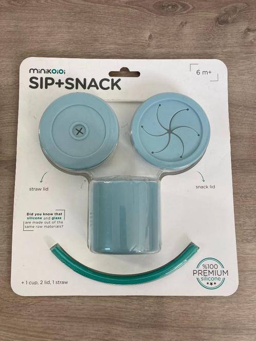 ♫  Sip+Snack - Minikoioi  NIEUW, Enfants & Bébés, Aliments pour bébé & Accessoires, Neuf, Autres types, Enlèvement ou Envoi