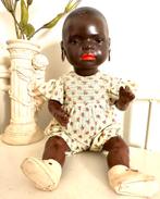 Oude zwarte pop, hoogte: 30 cm, Kinderen en Baby's, Gebruikt