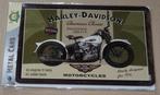 Metalen plaat Harley Davidson, Motos, Neuf