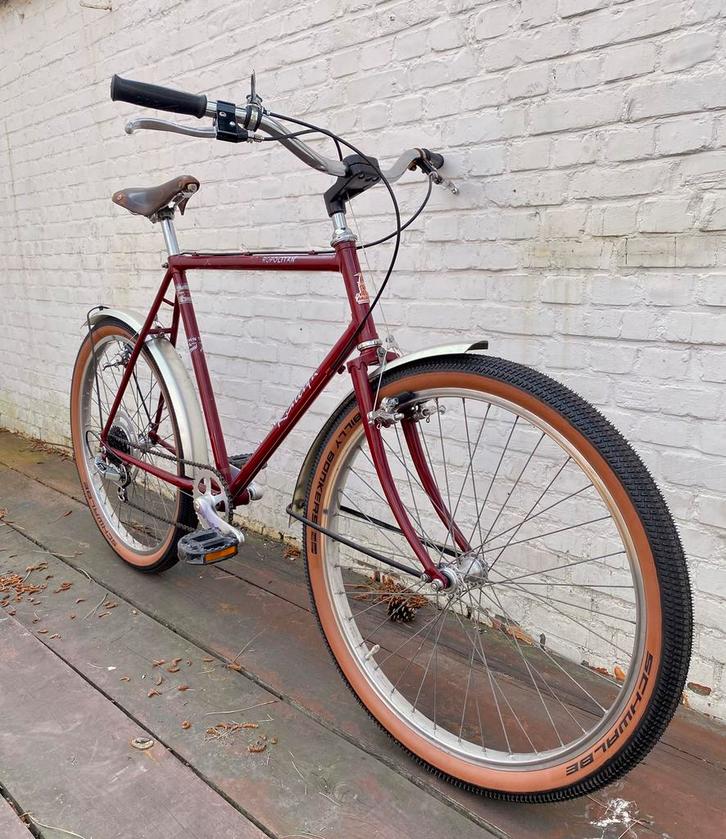 Retro MTB fiets Raleigh Metropolitan 26” rebuild, Fietsen en Brommers, Fietsen | Oldtimers, Ophalen