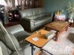 Salon, Huis en Inrichting, Zetels | Zetels, Ophalen, Gebruikt, Rechte bank, Leer