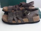 Lederen sandalen met kurkzolen maat 39, Bruin, Nieuw, Sandalen of Muiltjes, Ophalen of Verzenden