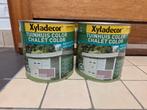 2x 2,5 liter Xyladecor tuinhuis color beits. Mistral grijs., Ophalen, Nieuw, Beits, Grijs
