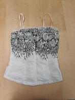 Wit met zwart corset maat 36, Overige typen, Cassis Collection, Wit, Ophalen of Verzenden