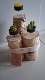 Decoratieve houten kandelaars, Huis en Inrichting, Ophalen