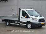 Ford Transit 170pk Open Laadbak Dubbellucht 3,5t Trekhaak Ai, Auto's, Stof, Euro 6, 4 cilinders, Wit