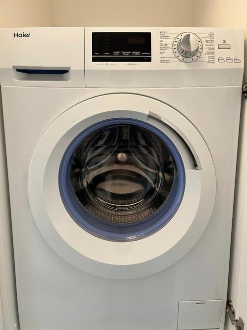 Wasmachine Haier HW100-14636-DF, Elektronische apparatuur, Wasmachines, Gebruikt, Voorlader, 10 kg of meer, 85 tot 90 cm, 1200 tot 1600 toeren