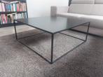 Salontafel in zwart staal, Ophalen, Gebruikt, Vierkant, 50 tot 100 cm