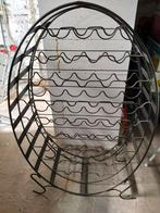42 flessen zwart metalen wijnrek, Huis en Inrichting, Woonaccessoires | Wijnrekken, Ophalen, Gebruikt