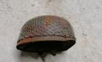 Duitse militaire helm, parachutistencamouflage Wereldoorlog, Verzamelen, Verzenden