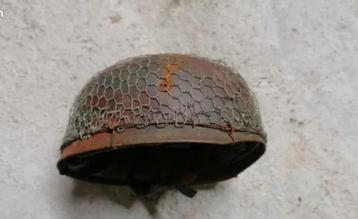 Casque militaire Allemand WW2 camoufle parachutiste  beschikbaar voor biedingen