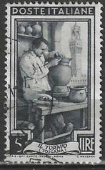Italie 1950 - Yvert 575 - Italie aan 't werk - 5 l. (ST), Timbres & Monnaies, Timbres | Europe | Italie, Envoi, Affranchi