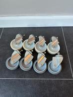 Zwenkwielen - 8 stuks voor €10, Doe-het-zelf en Bouw, Zwenkwielen, Ophalen, Zo goed als nieuw